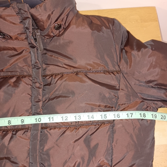 Via Spiga Puffer Coat with Down Blend Brown - Picture 3 of 9